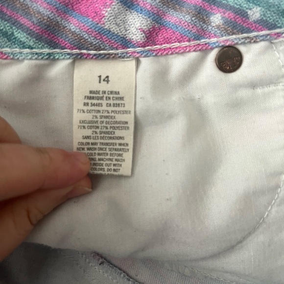 American Eagle shorts size 14 colorful - Picture 6 of 8